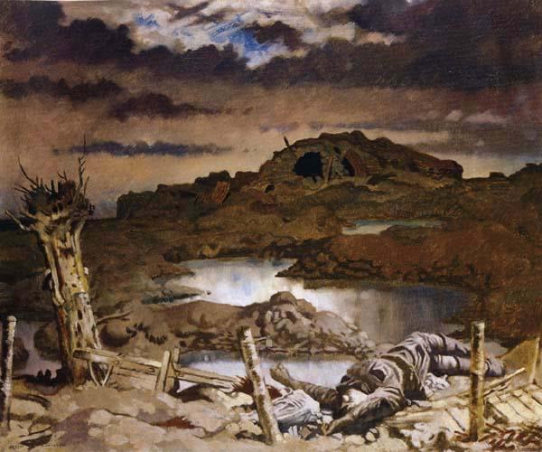 Sir William Orpen Zonnebeke Norge oil painting art
